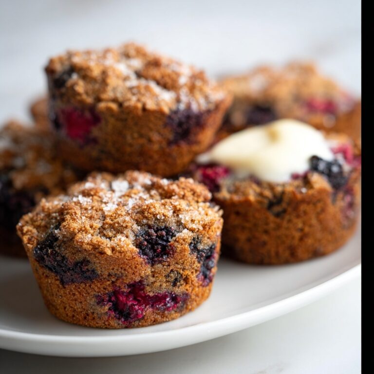 Mixed Berry Muffins with Sugary Tops Recipe
