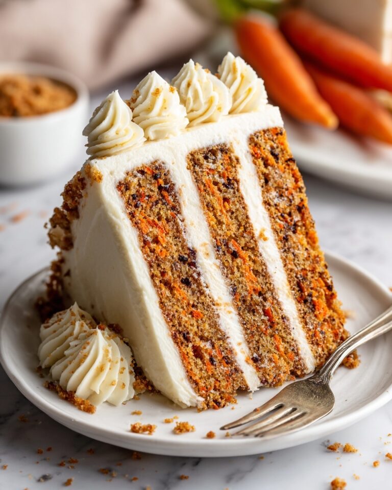 Moist Carrot Cake with Cream Cheese Frosting Recipe