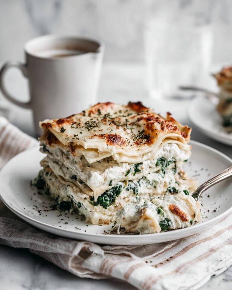 White Cheese Chicken Lasagna Recipe