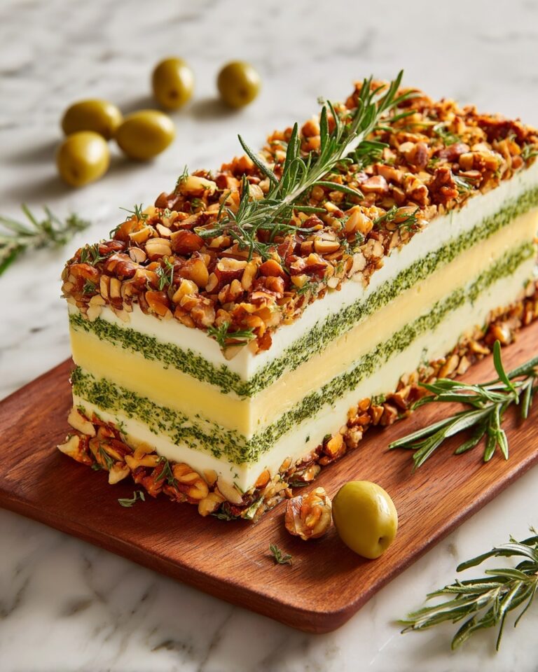 Mediterranean Olive Tapenade Cheese Log Recipe