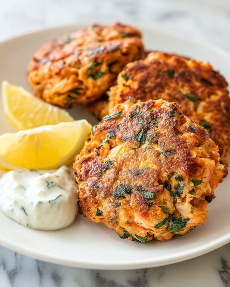 Lemon-Infused Salmon Cakes with Parsley Recipe