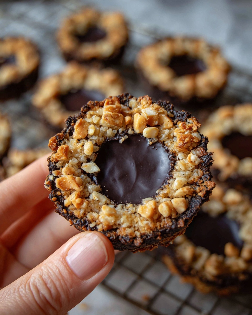 Chocolate Hazelnut Thumbprint Cookies Recipe - Recipe Image