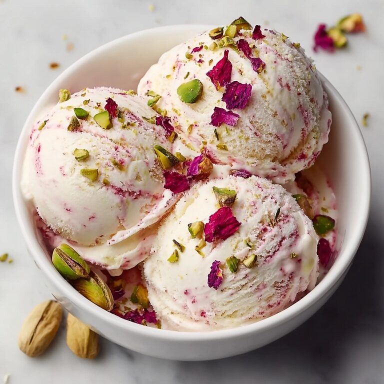 Rose Pistachio Ice Cream Recipe