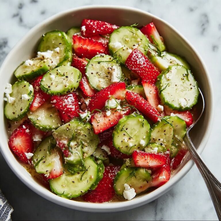 Refreshing Strawberry Cucumber Salad with Feta Bliss Recipe