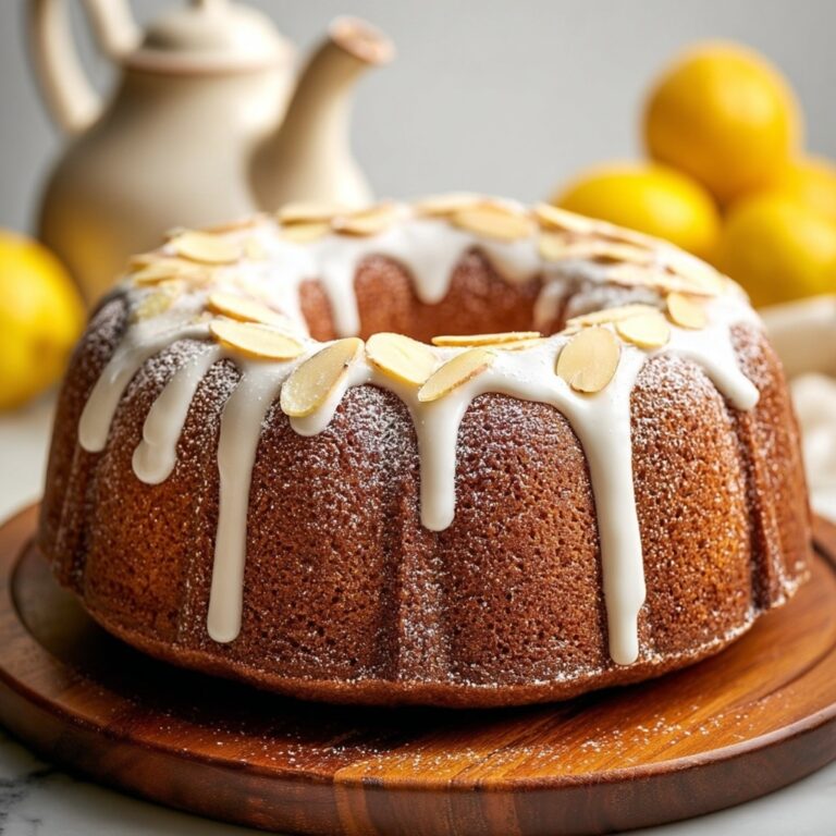 Limoncello Syrup Lemon Bundt Cake Recipe