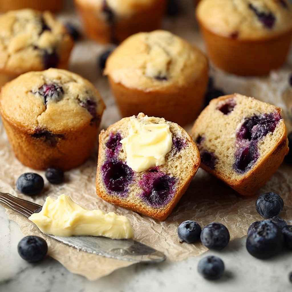 Nana's Best Blueberry Muffins Recipe - Recipe Image