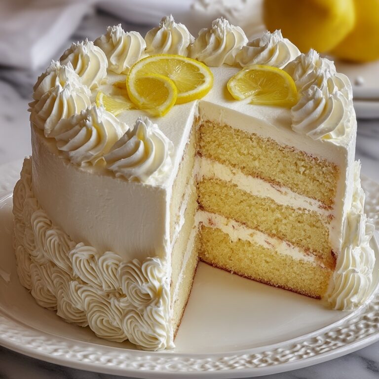 Italian Lemon Cream Cake Recipe