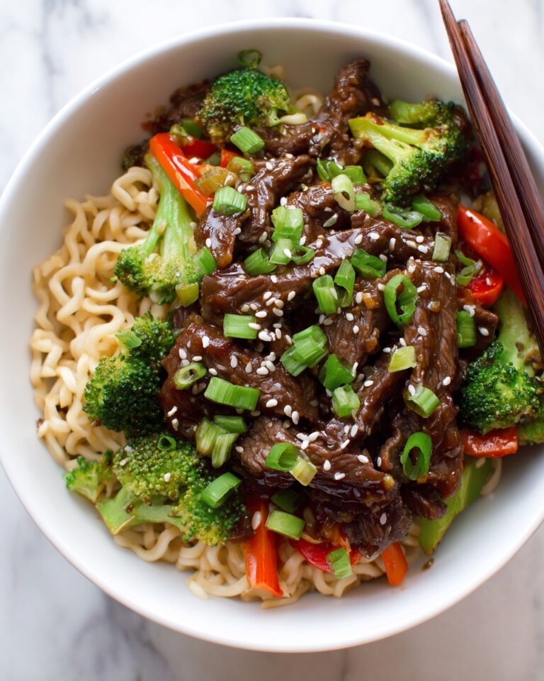 Sticky Beef Noodles Recipe