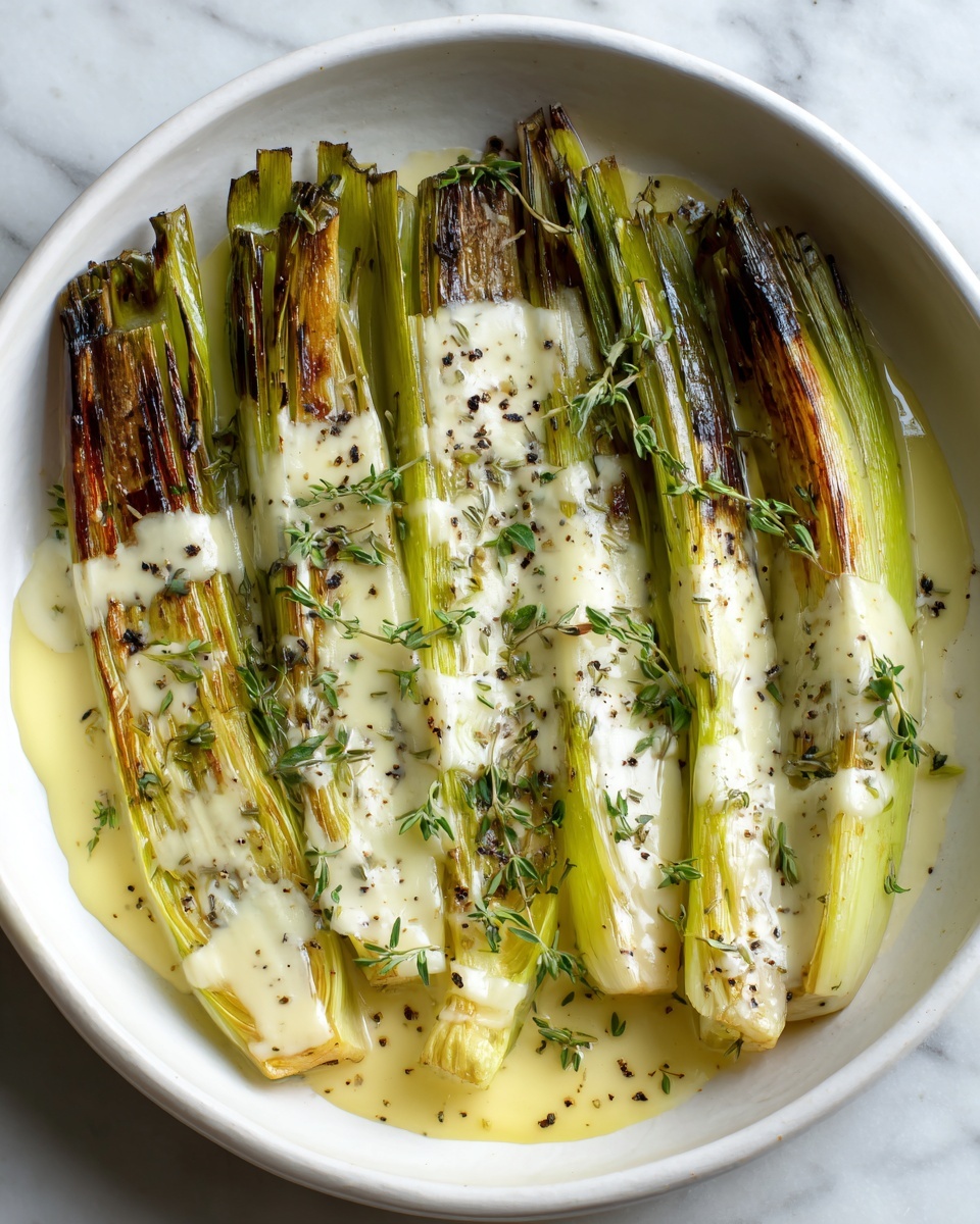 Braised Leeks with Beurre Blanc Recipe - Recipe Image