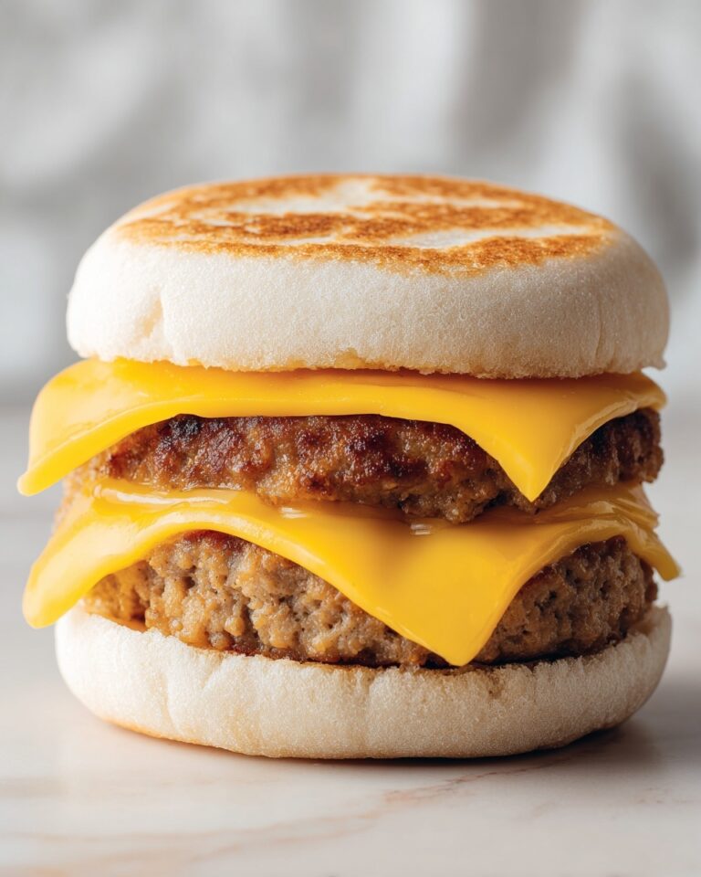 Eggs, Sausage, and Cheese Waffle Sandwich Recipe