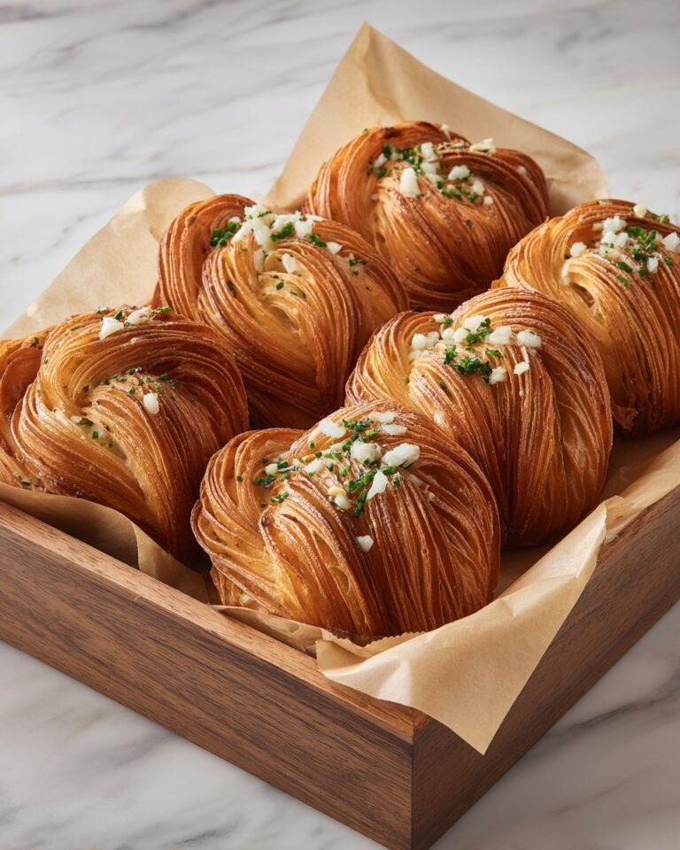 Cheesy Garlic Cruffins Recipe