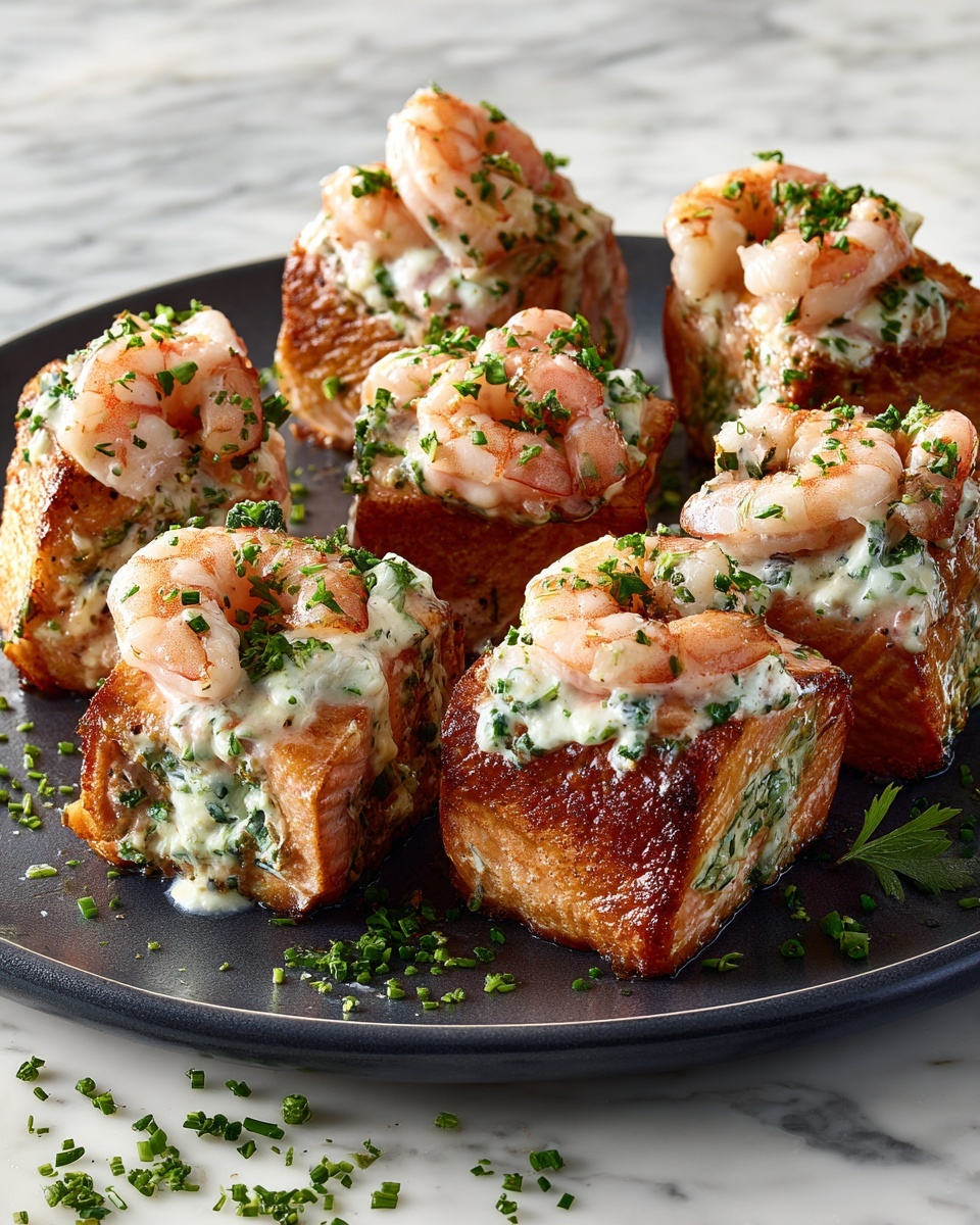 Crab and Shrimp Stuffed Salmon – A Decadent Dinner Recipe - Recipe Image