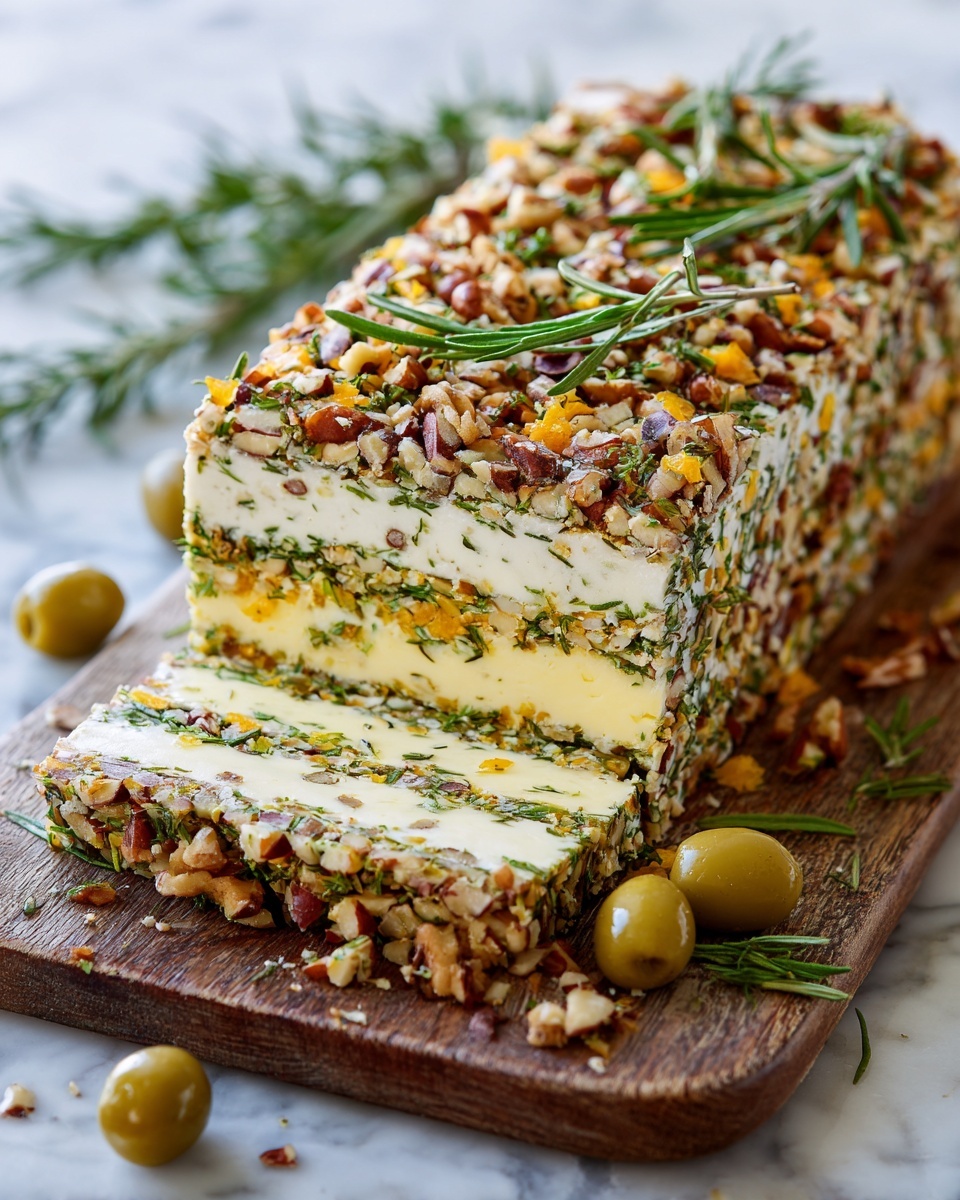 Mediterranean Olive Tapenade Cheese Log Recipe - Recipe Image