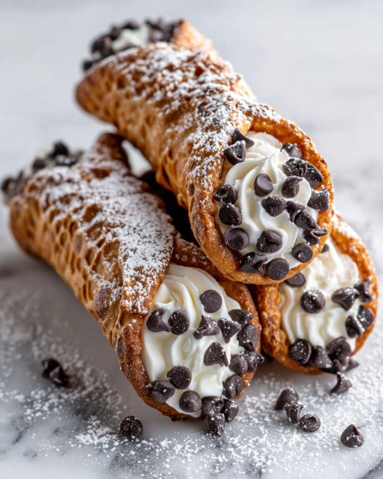 Homemade Cannoli with Ricotta Filling and Crispy Shells Recipe