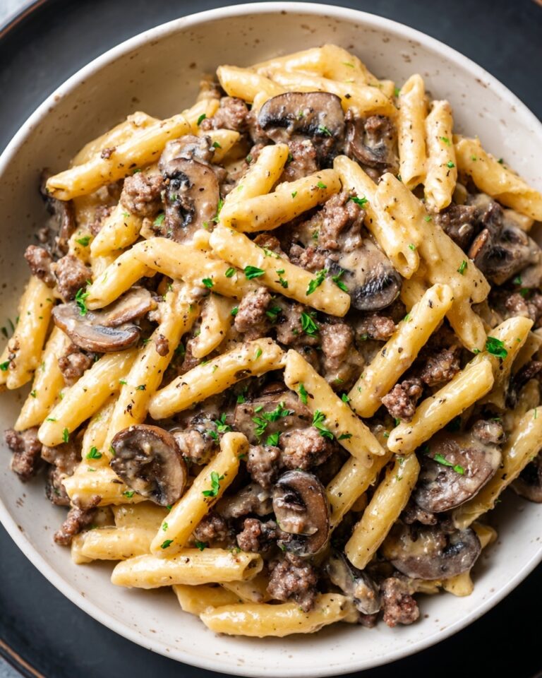 Creamy Beef and Mushroom Macaroni Recipe