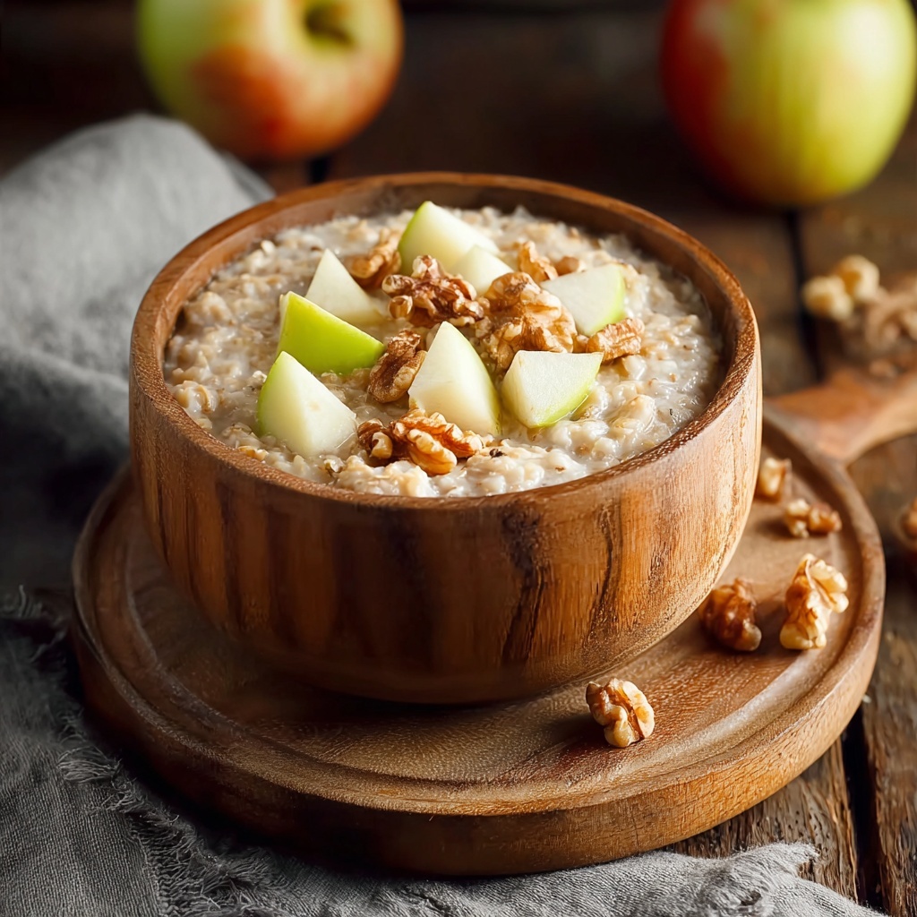 Delicious Creamy Barley Porridge with Apples for Cozy Mornings Recipe - Recipe Image