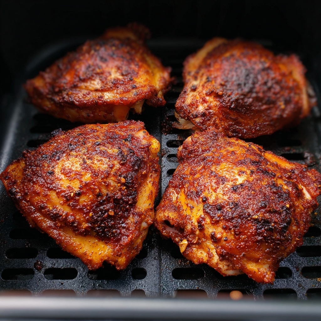Air Fryer Hot Honey Chicken Thighs Recipe - Recipe Image