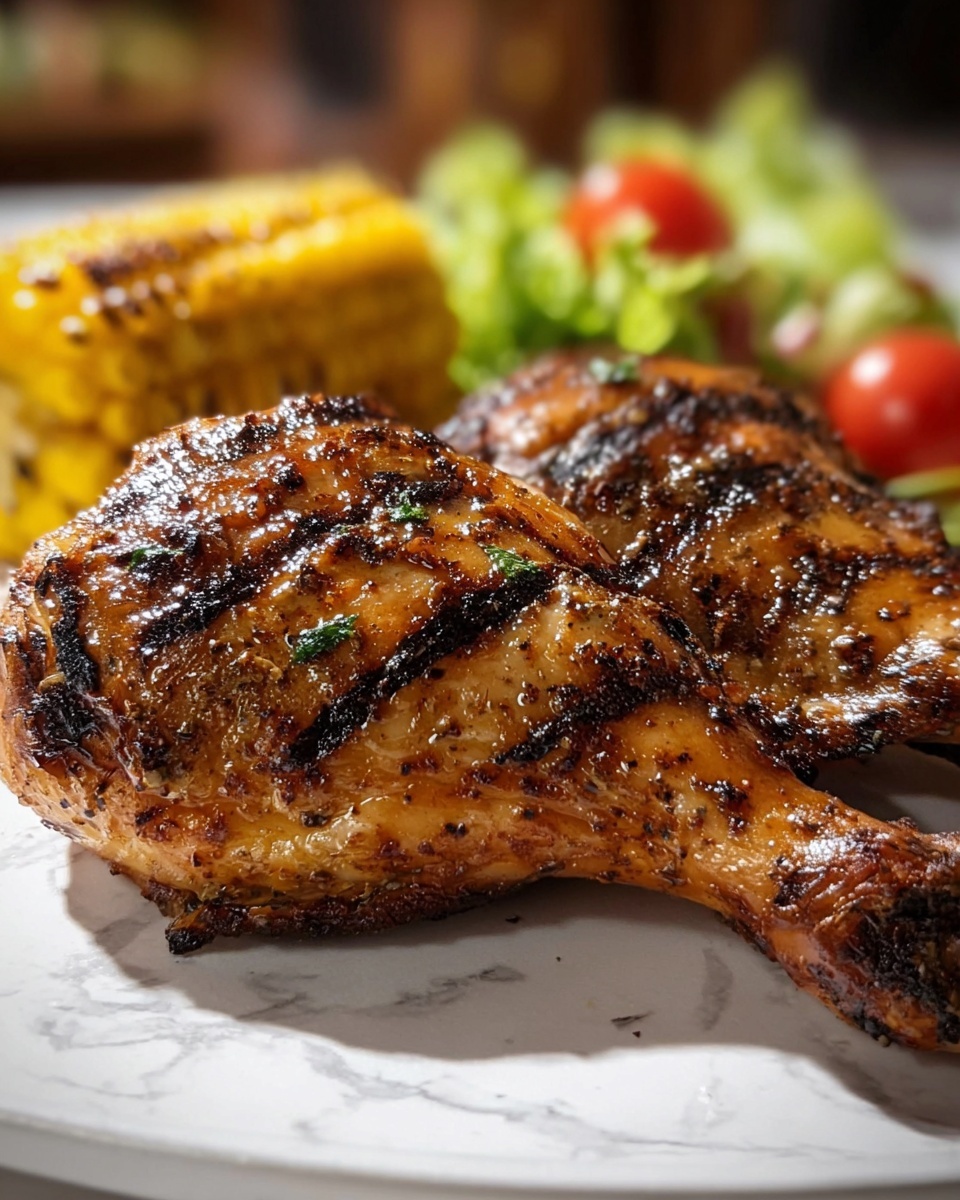 Juicy and Crispy Grilled Chicken Legs with Smoky Spice Rub Recipe - Recipe Image
