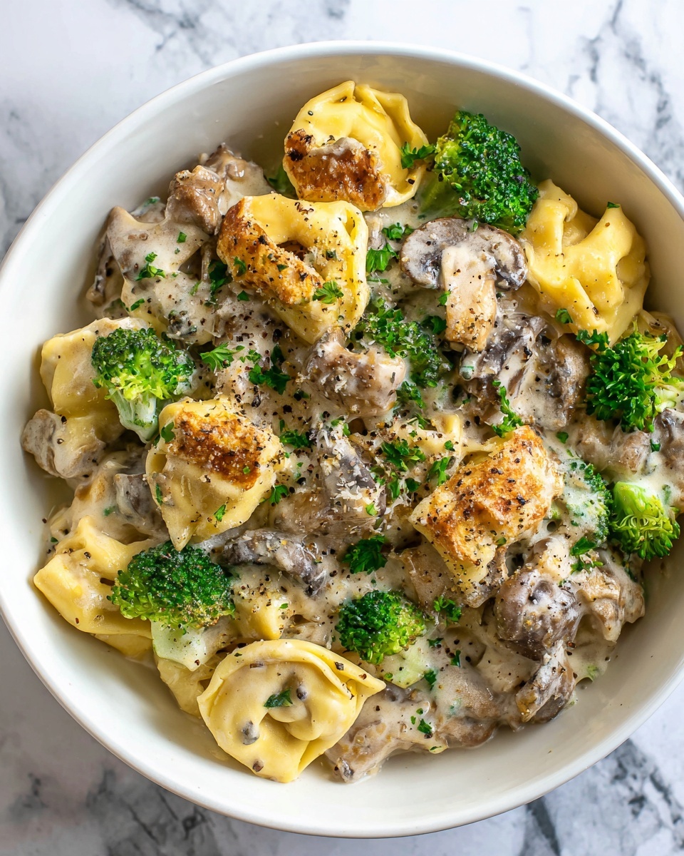 Creamy Parmesan Tortellini with Chicken Recipe - Recipe Image