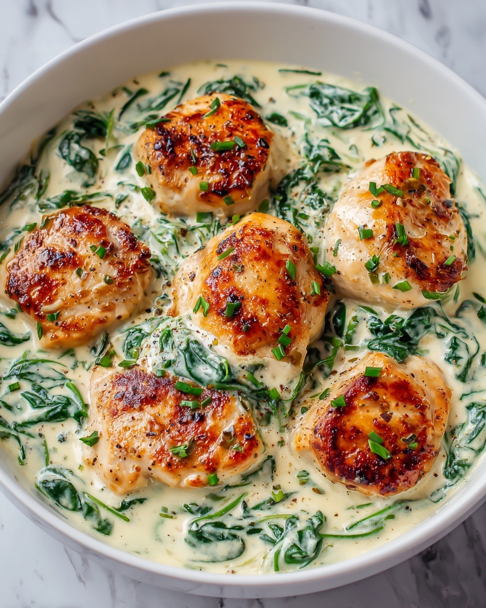 Creamy Chicken Florentine Recipe - Recipe Image
