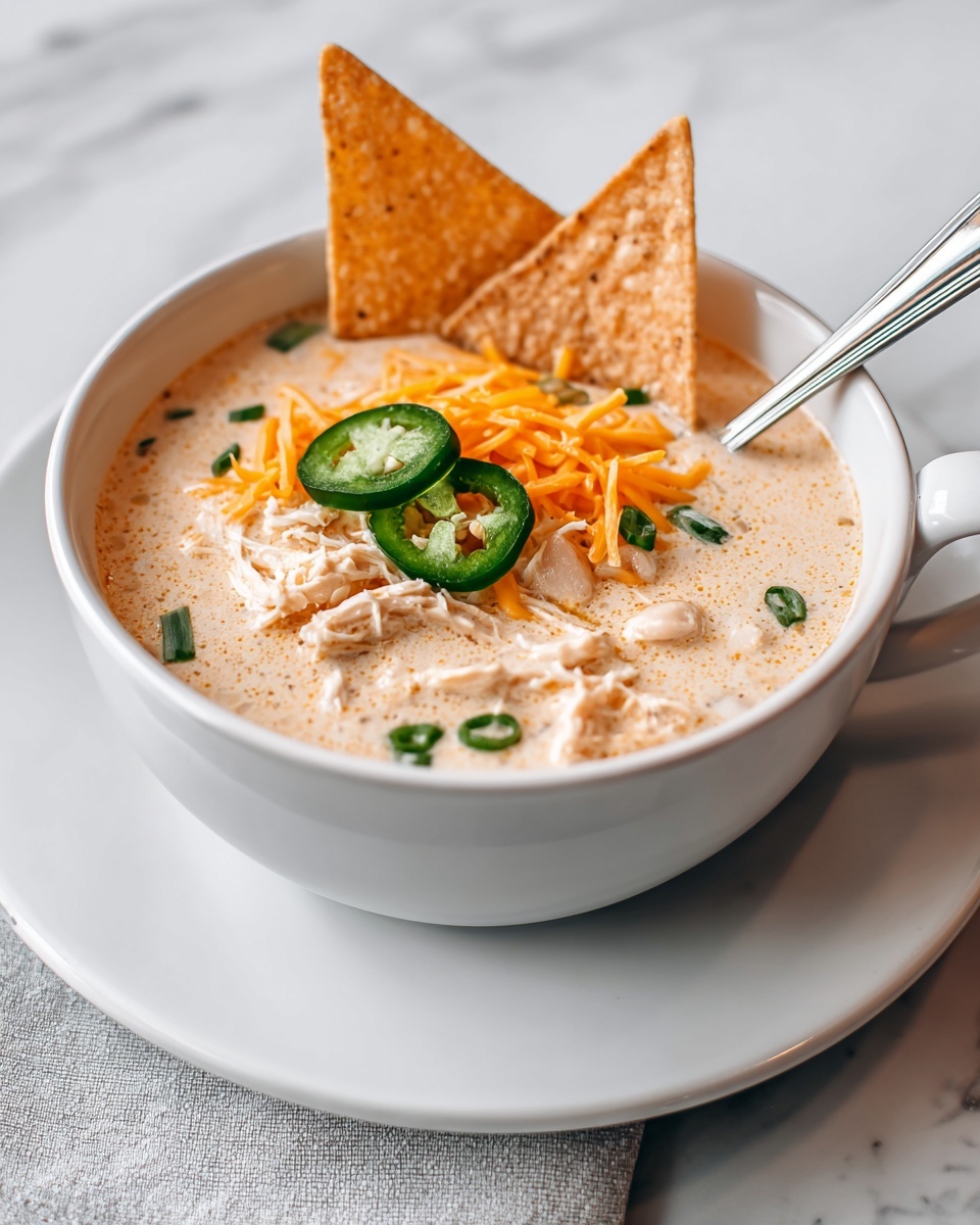 White Chicken Chili with Cream Cheese Recipe - Recipe Image