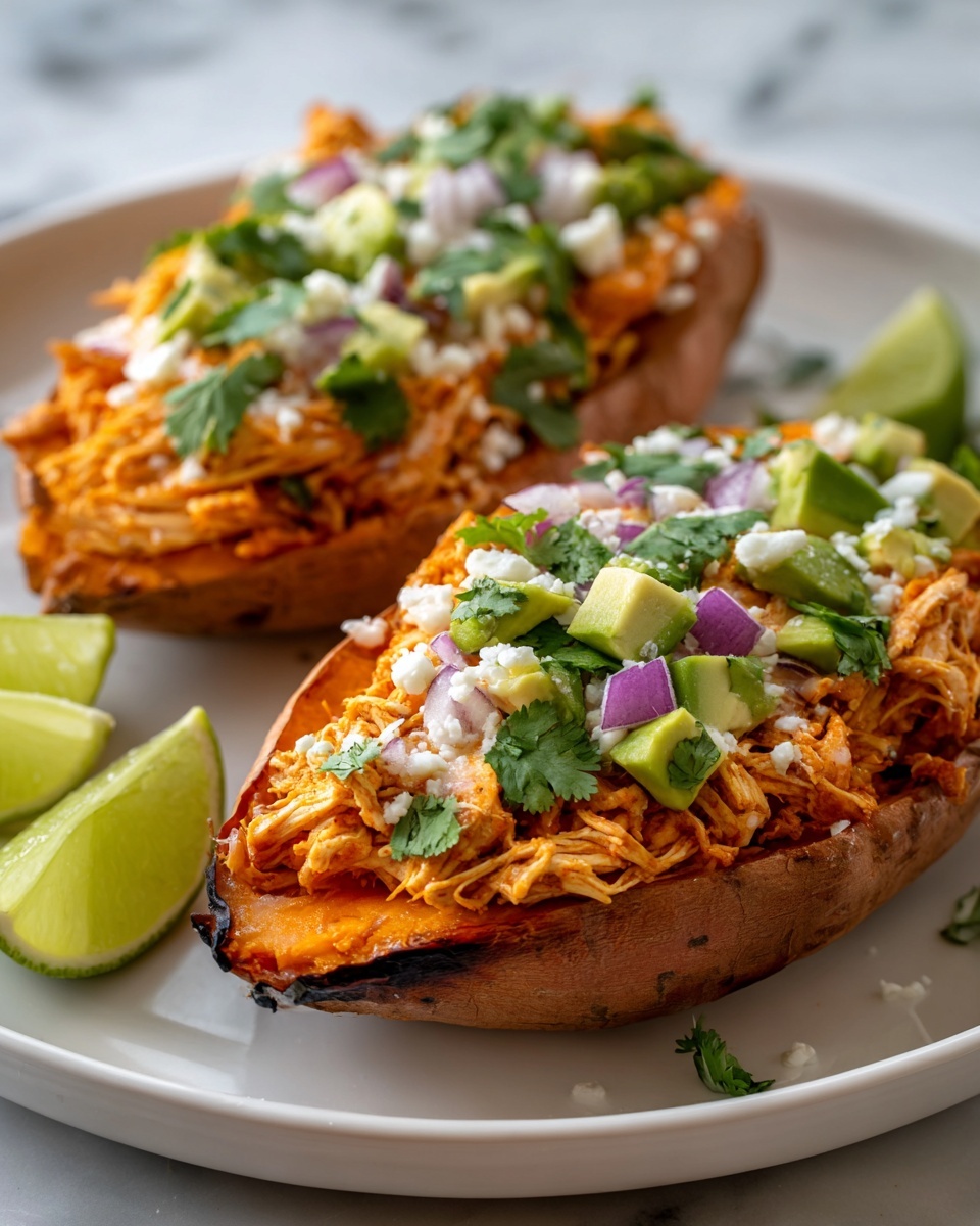 Chicken Avocado Stuffed Sweet Potatoes Recipe - Recipe Image