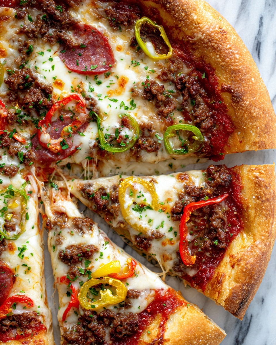 Big Mac Pizza Recipe - Recipe Image