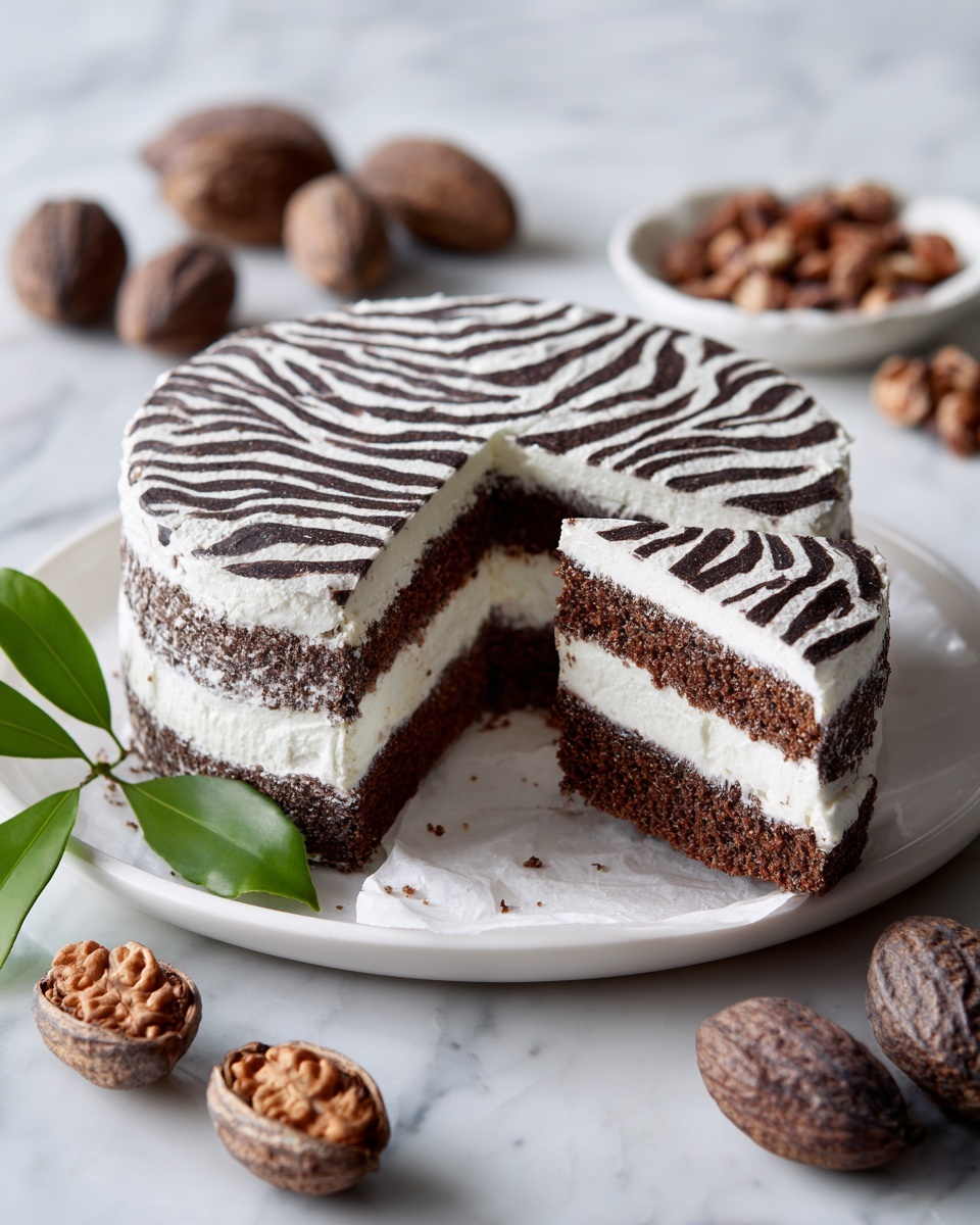 Zebra Cake Recipe - Recipe Image