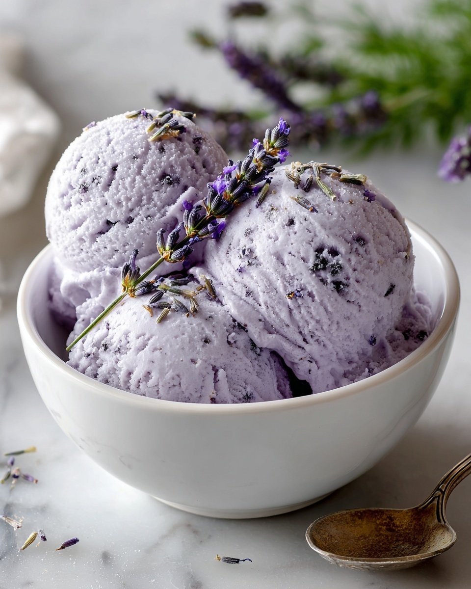 Lavender Ice Cream Recipe - Recipe Image