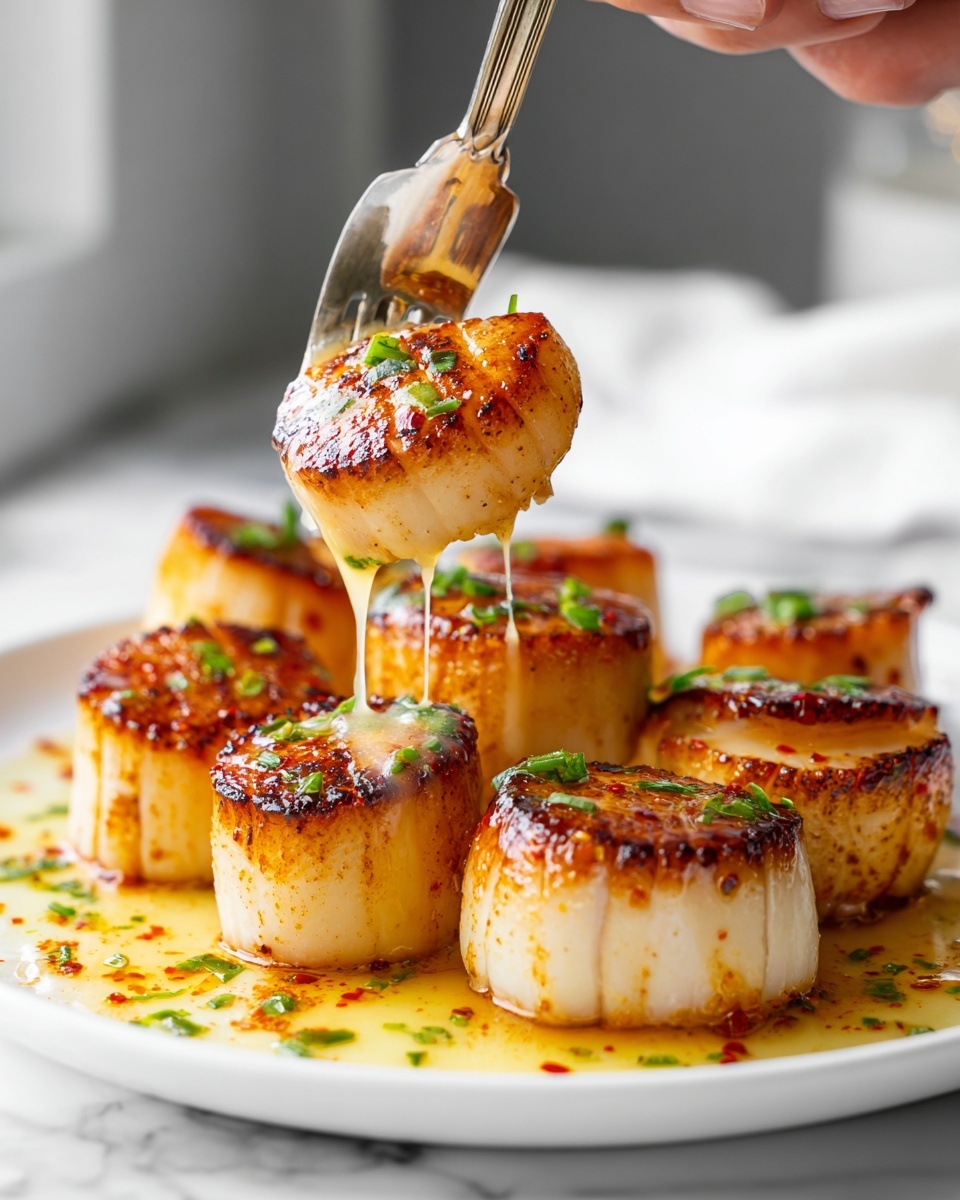 Seared Scallops with Cajun Cream Sauce Recipe - Recipe Image