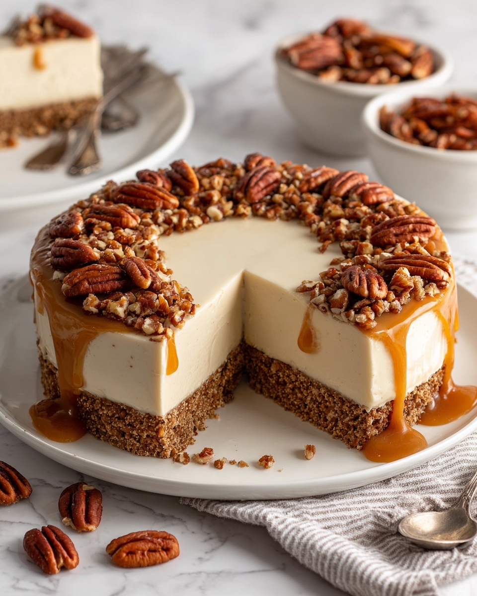 Butter Pecan Cheesecake Recipe - Recipe Image