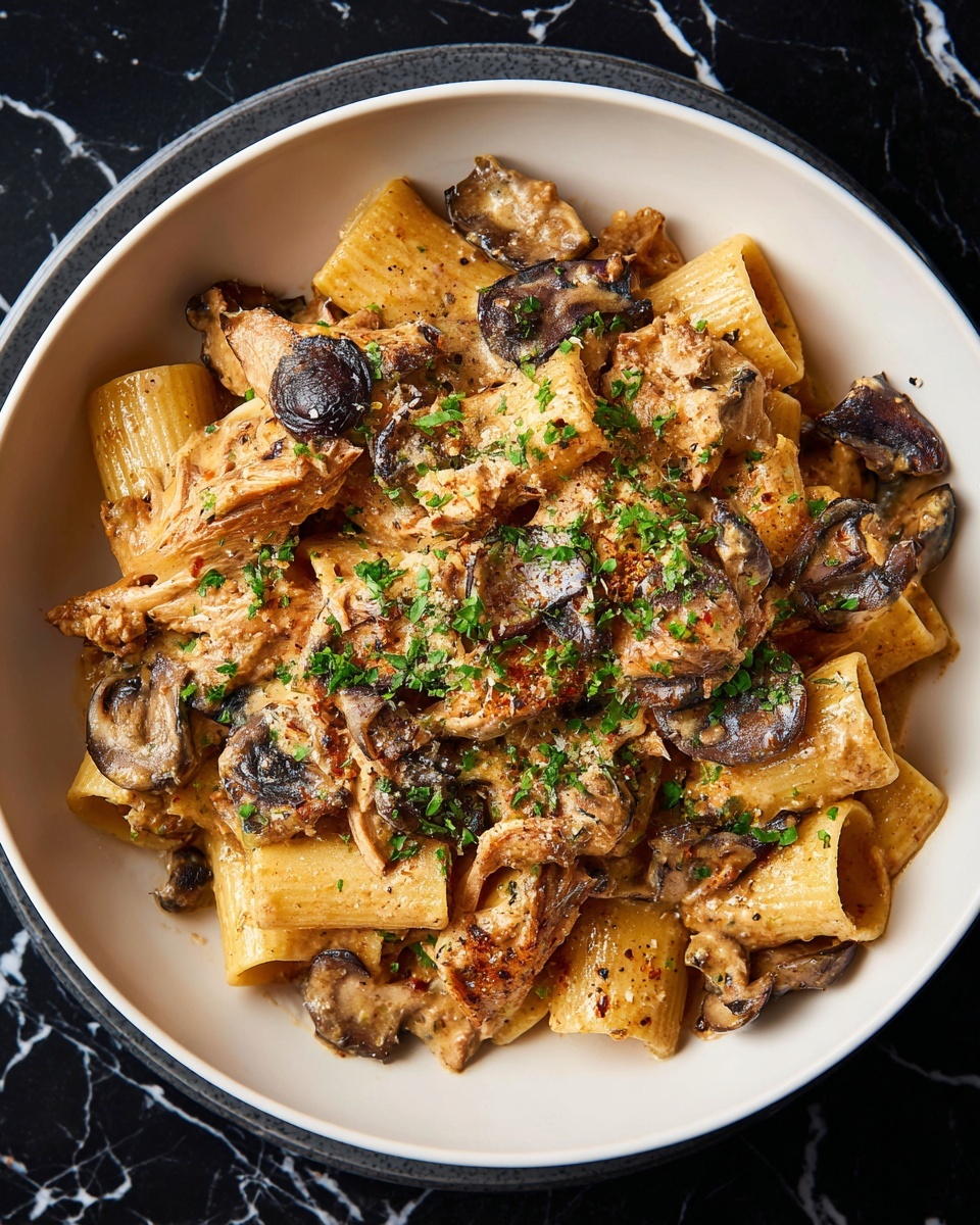 Creamy Beef and Mushroom Macaroni Recipe - Recipe Image