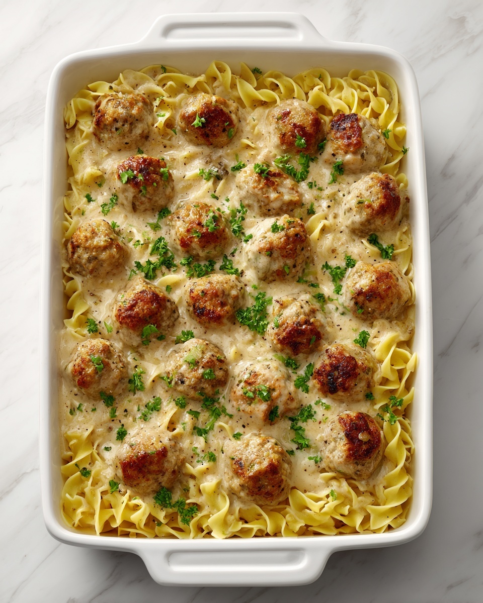 Swedish Meatball Noodle Bake Recipe - Recipe Image