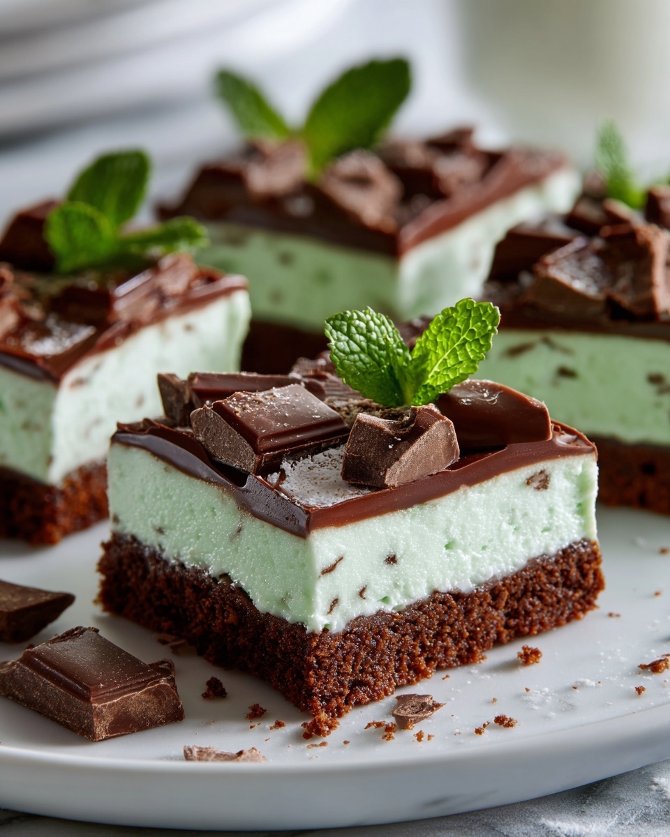 No-Bake Minted Earl Grey Slice Recipe - Recipe Image