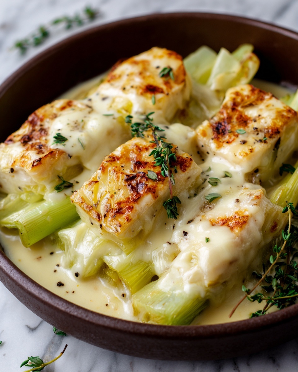 Braised Leeks with Beurre Blanc Recipe - Recipe Image