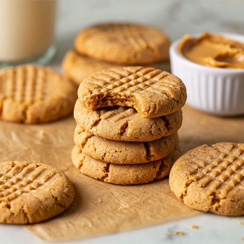 3 Ingredient Peanut Butter Cookies Recipe - Recipe Image