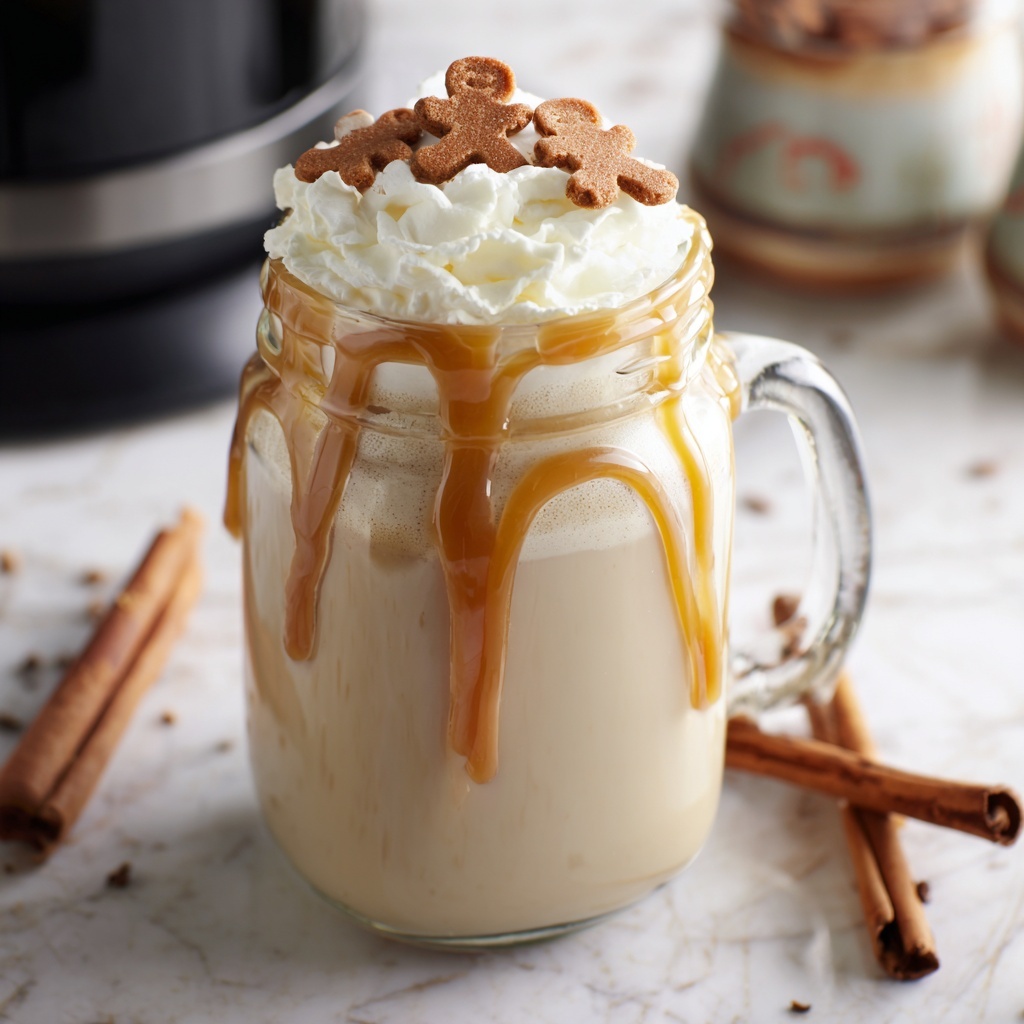 Slow Cooker Gingerbread Latte (Starbucks Copycat) Recipe - Recipe Image