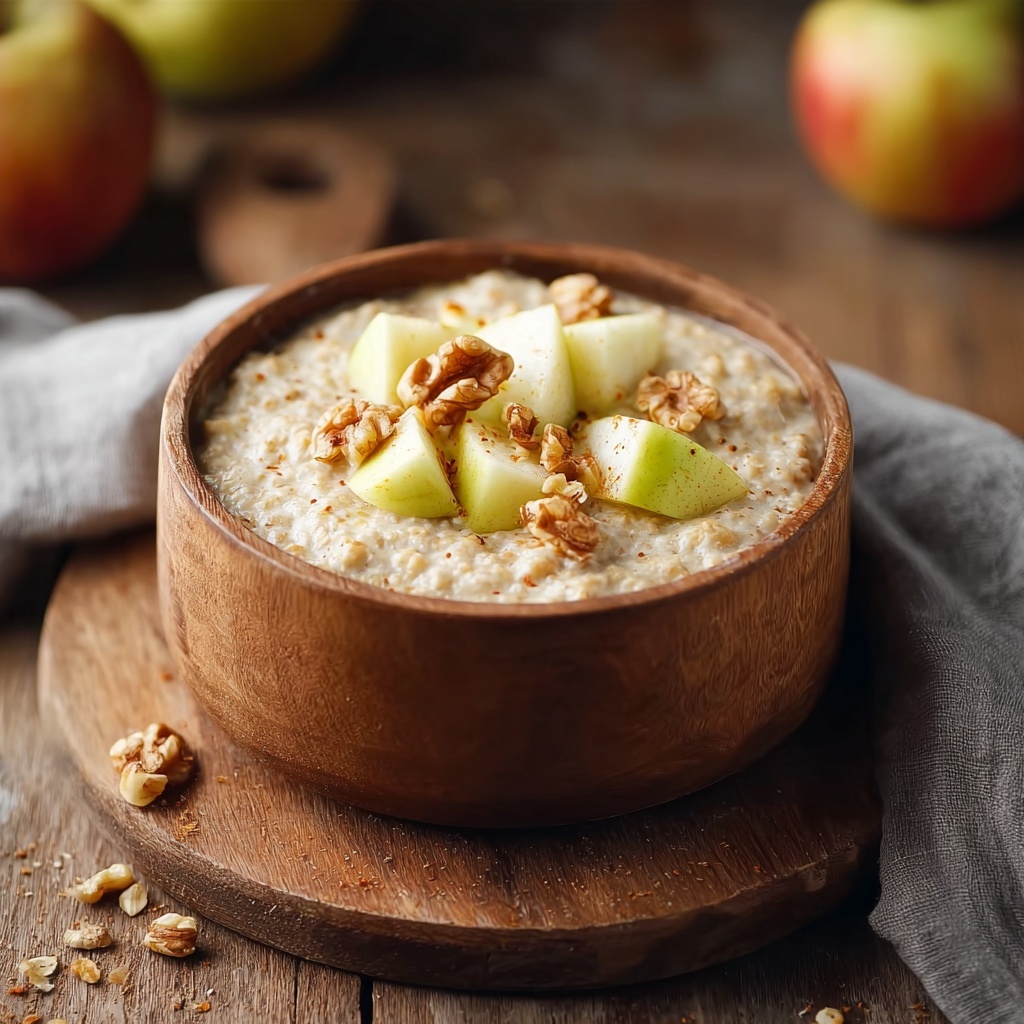 Delicious Creamy Barley Porridge with Apples for Cozy Mornings Recipe - Recipe Image