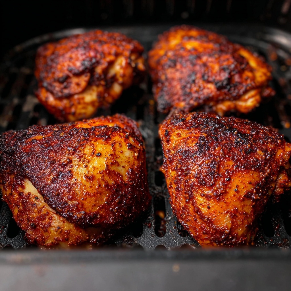 Air Fryer Hot Honey Chicken Thighs Recipe - Recipe Image