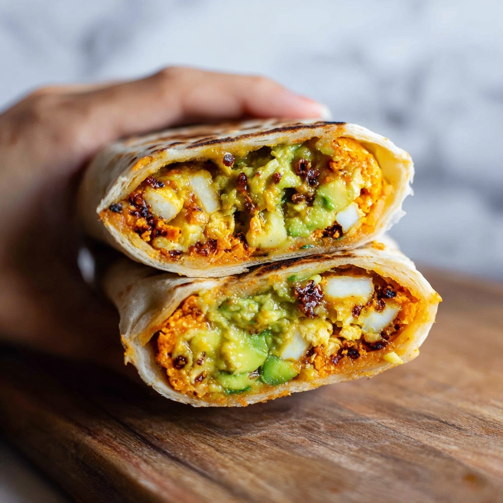 Scallion Pancake with Eggs and Spinach Wrap Recipe - Recipe Image