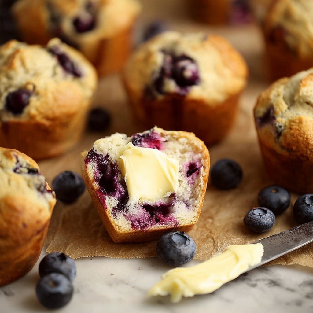 Nana's Best Blueberry Muffins Recipe - Recipe Image