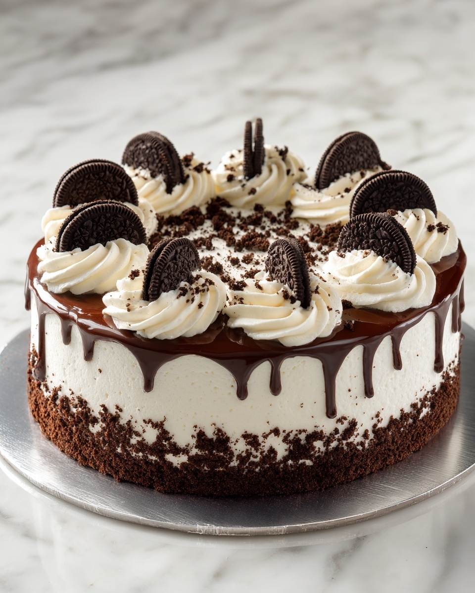 Oreo Ice Cream Sandwich Cake Recipe - Recipe Image
