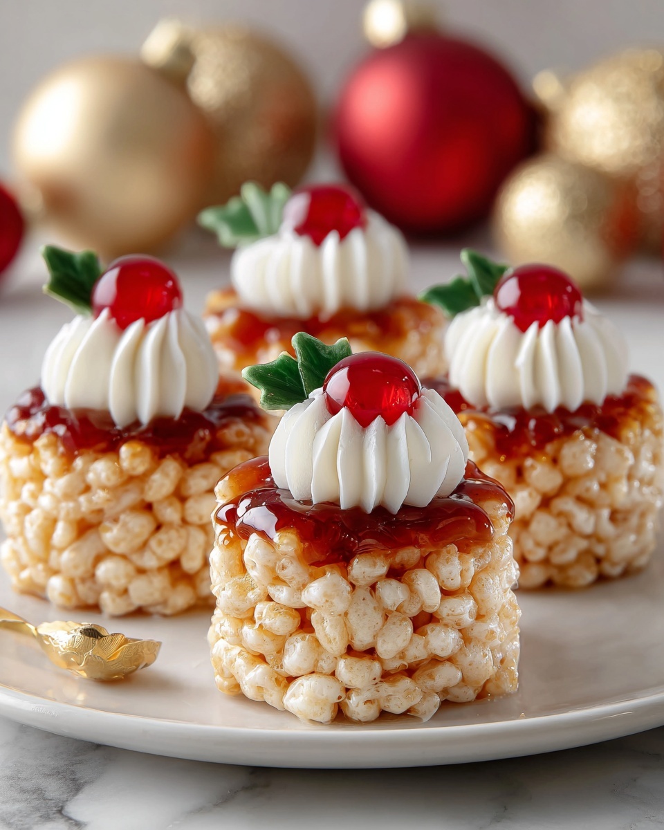 Rice Krispie Christmas Puddings Recipe - Recipe Image