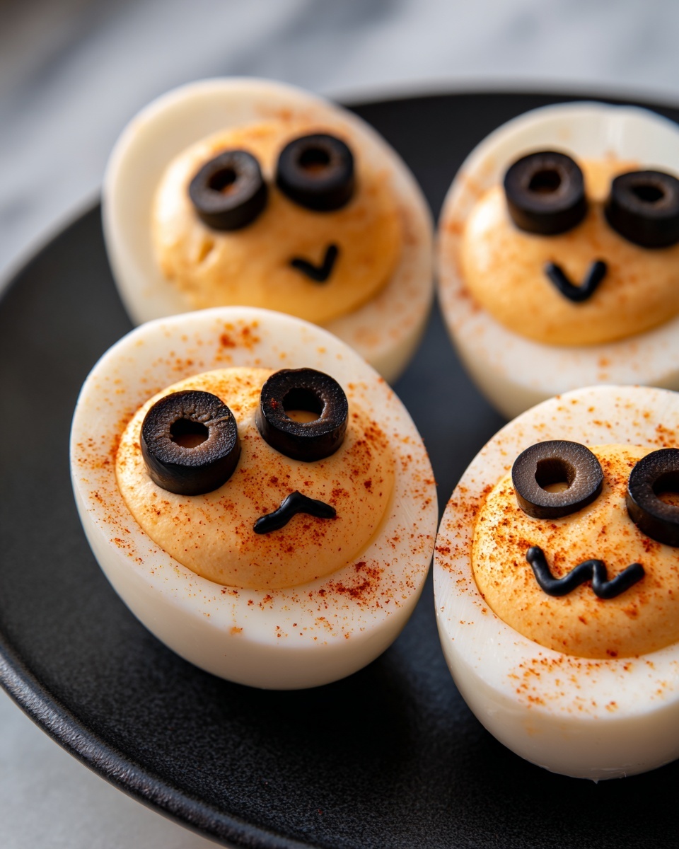 Halloween Deviled Eggs: A Spooky Twist on a Classic Appetizer Recipe - Recipe Image