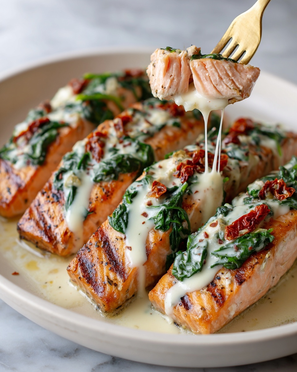 Creamy Tuscan Salmon Recipe - Recipe Image