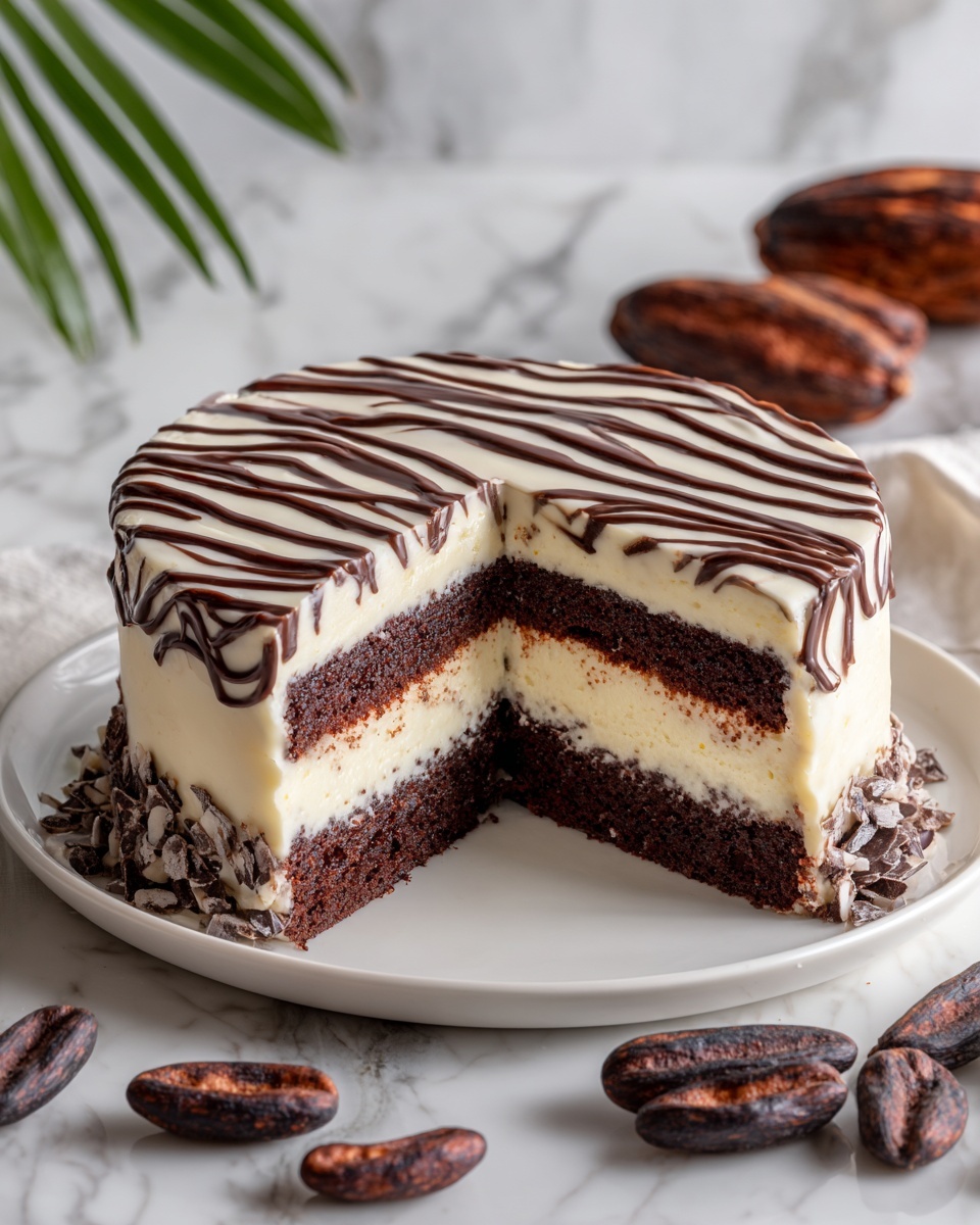 Zebra Cake Recipe - Recipe Image