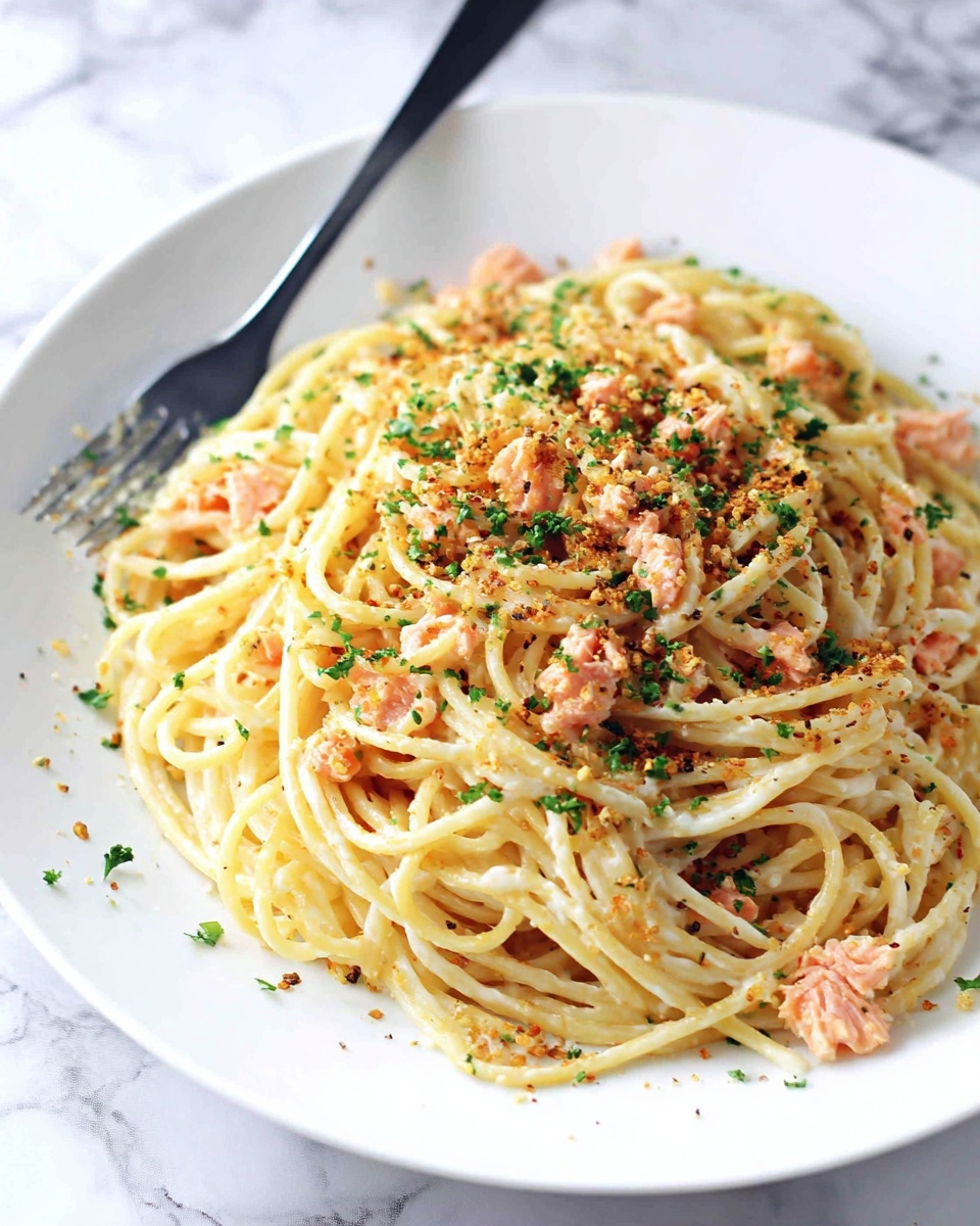 Smoked Salmon Carbonara Recipe - Recipe Image