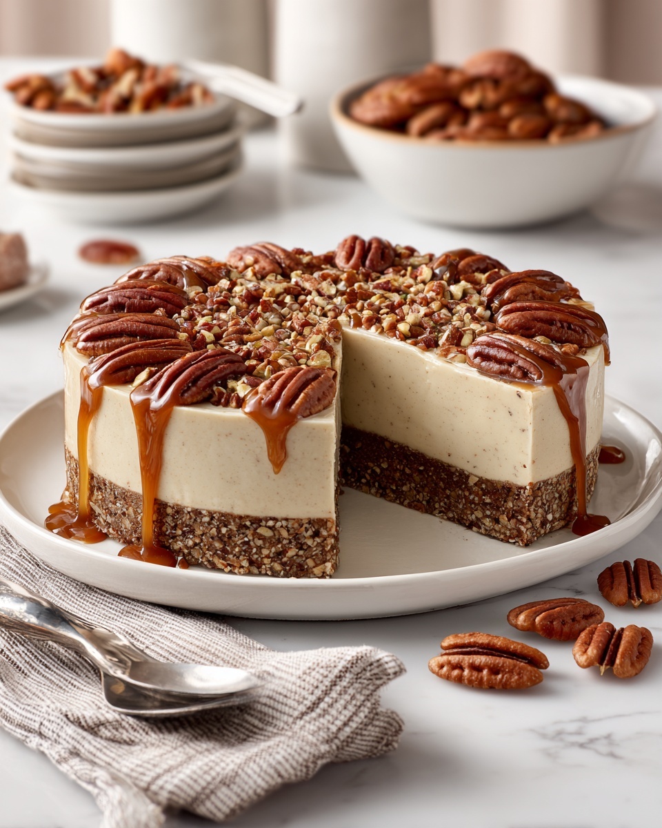 Butter Pecan Cheesecake Recipe - Recipe Image