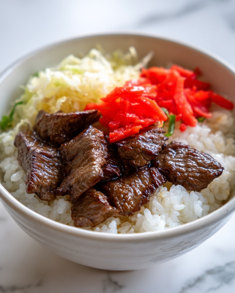 Gyudon Japanese Beef Bowls Recipe - Recipe Image