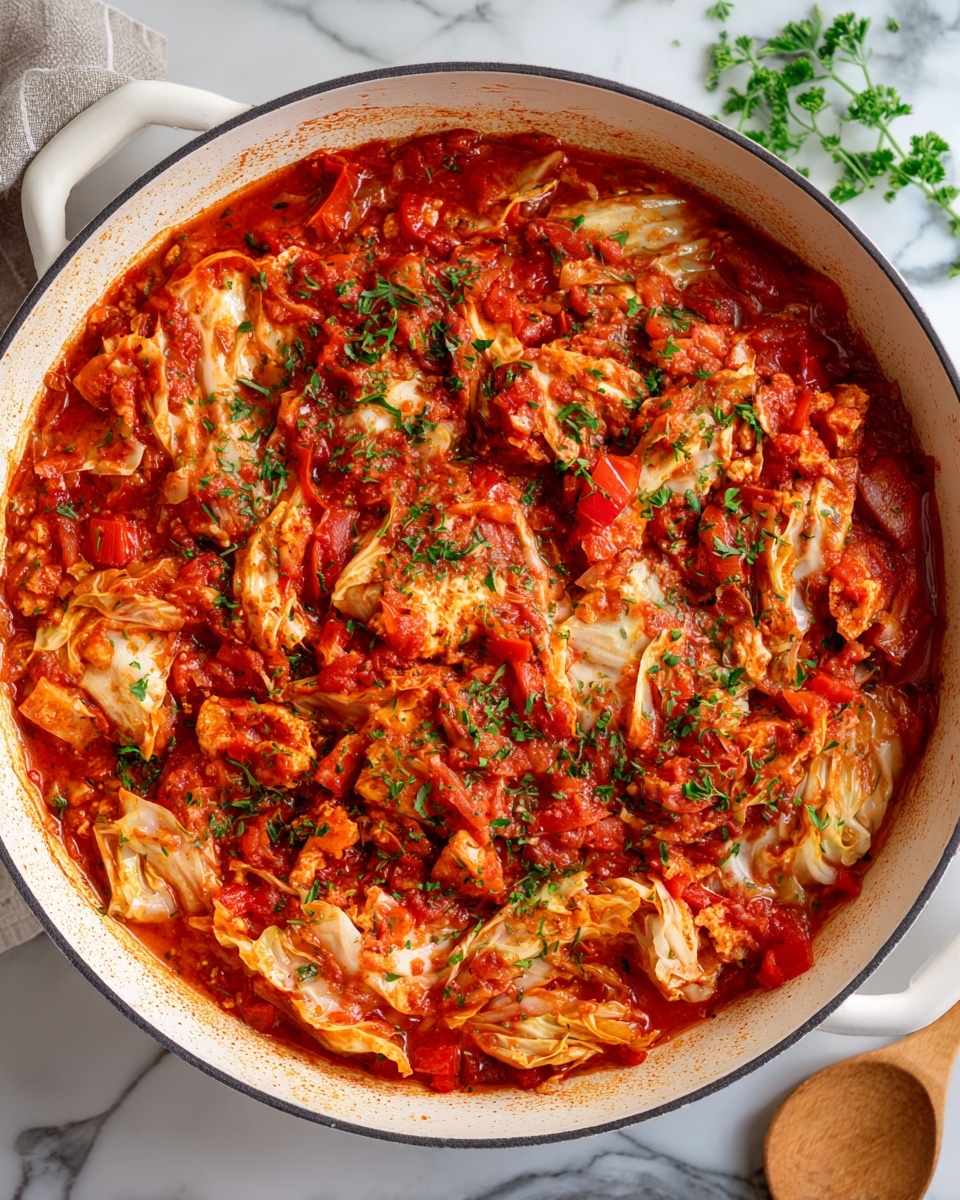 Mediterranean-Style Unstuffed Cabbage Rolls Recipe - Recipe Image